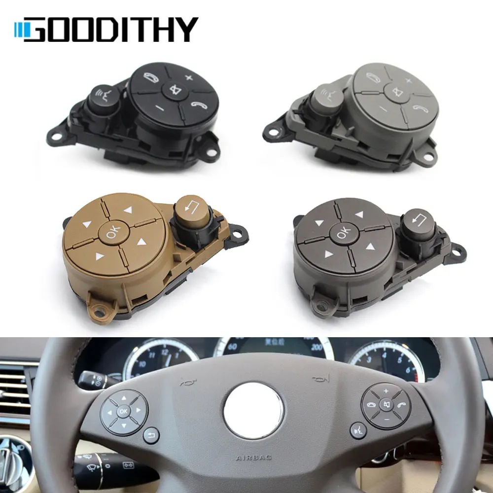 Interior Multifunction Steering Wheel Button Repair Kit Phone Control Keys For Mercedes Benz C GLK E Class W204 X204 W212 W207