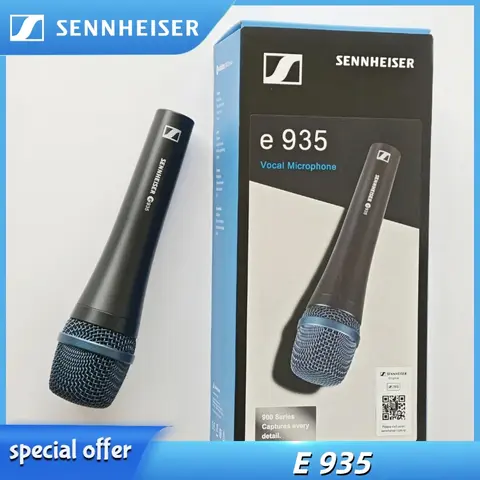 오리지널 젠하이저 E935 프로페셔널 스테이지 쇼 모바일 마이크 K-송 공연 카라오케 콘덴서 스튜디오 마이크