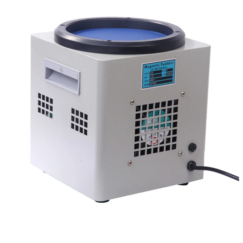 220V Magnetic Tumbler Polishing Machine Jewelry Polisher Finisher Finishing Machine Tumbler Cleaning Deburring Equipment