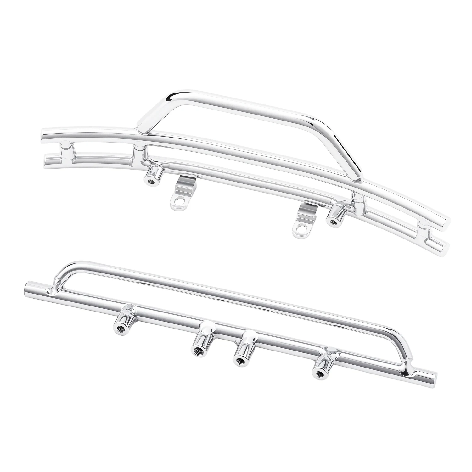TCRC Metal Front and Rear Bumpers Set for 1/18 TRX4M F-150 High Trail Crawler Truck Upgrade