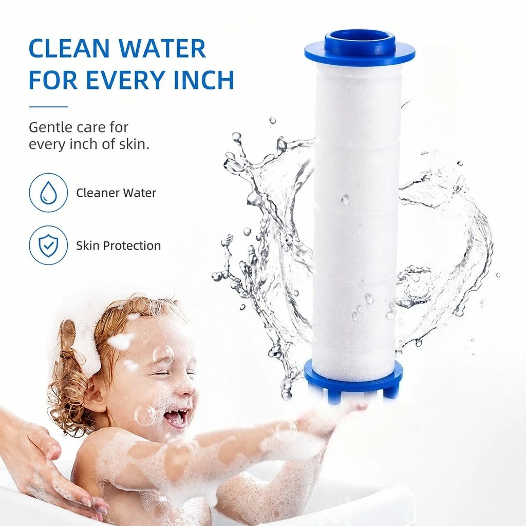 5Pcs Set Shower Head Replacement PP Cotton Filter Water Purification Bathroom Accessories for Universal Shower Water Cleaning
