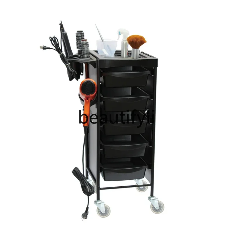 

ss High-end hair salon tool cart hair bar hand push hair salon tool cart