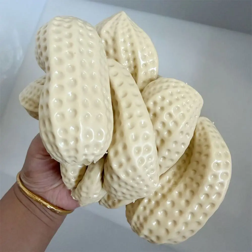 Children Gift Peanut DIY Empty Ball Skin Slow Rebound Soft TPR DIY Pressure Ball Kit Fillable With Lid Handmade Ball Skin