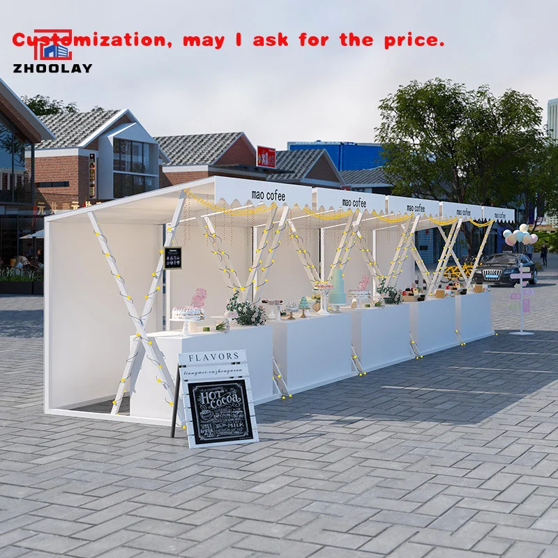 

На заказ.На открытом воздухе живописное пятно крупномасштабный рынок мероприятия еда уличная стойка для закусок стойка для магазинов