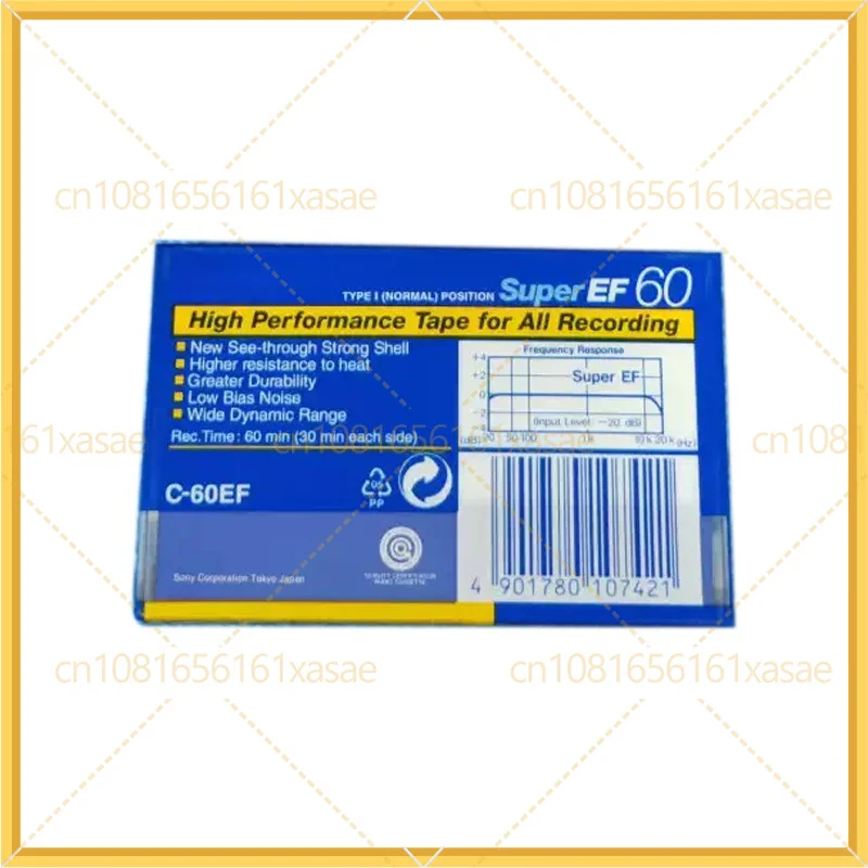 2pcs For SONY EF60 Blank Recording Tape Brand New Sealed Good Condition Vintage Collectible Cassette