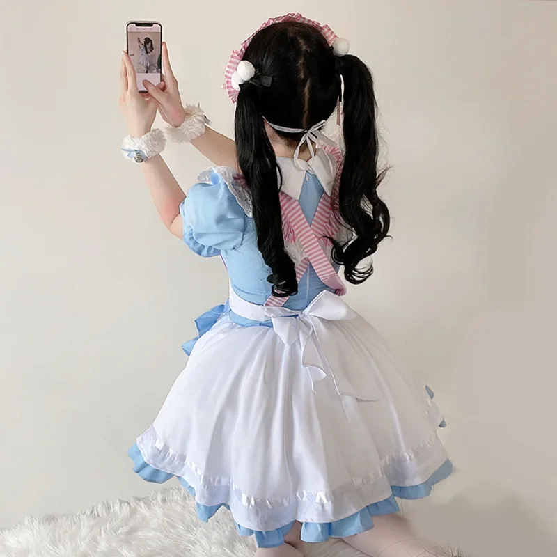 Kattenmeisje Cosplay Kostuums Zacht Meisje Lolita Jurk Bel Kat Meisje Kawaii Outfit Werkkleding Anime Disfraz Plus Size Oktoberfest