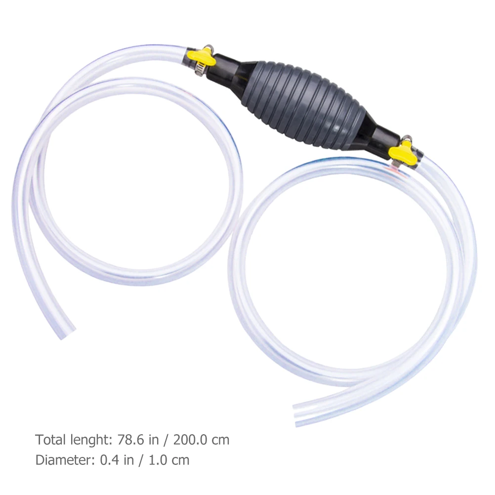 

Manual Gasoline Kerosene Hose Oil Pump Durable Reusable High Flow Hand Hose Pump Water Gas Oil Practical Travel Car Use
