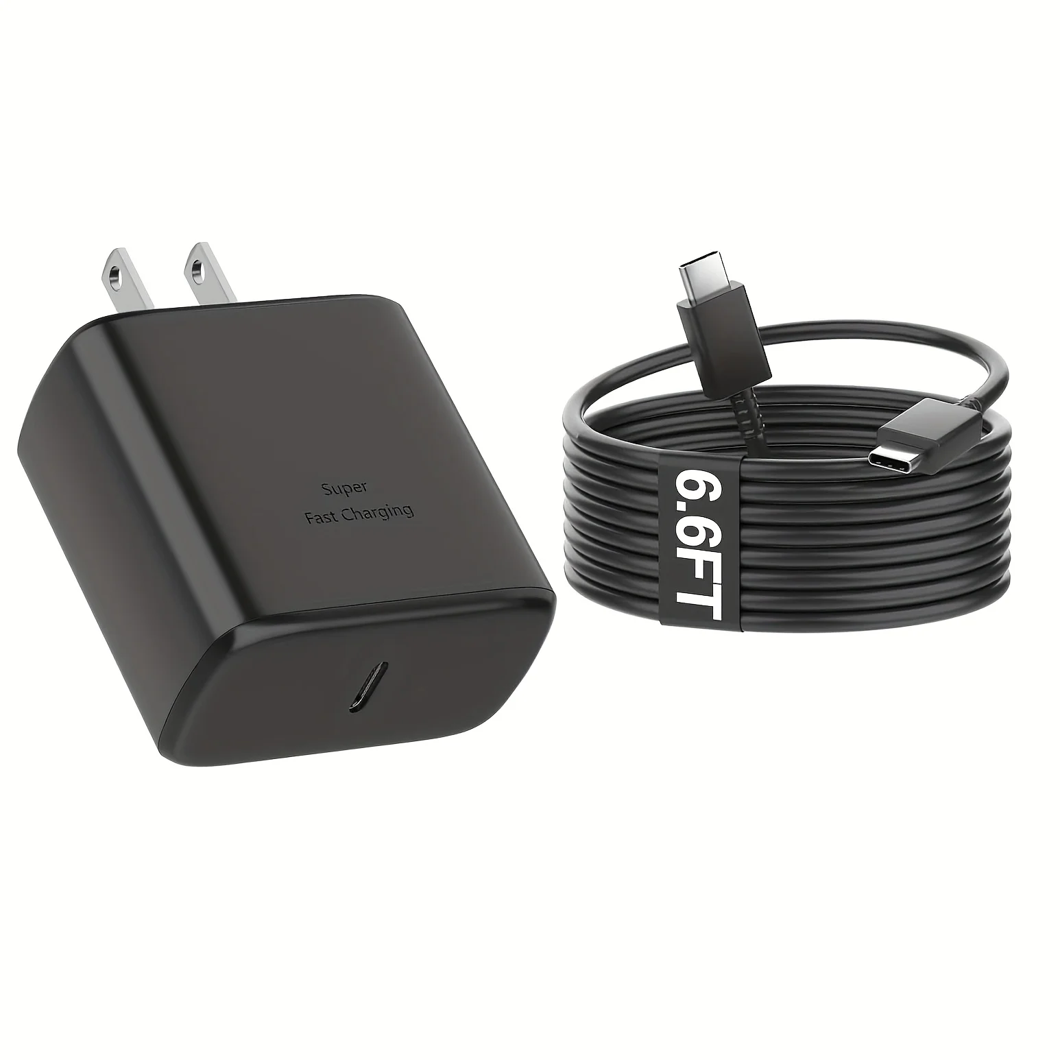 Complete 45W Fast Charging Kit: USB C Wall Charger with 6.6ft Cable for Samsung S24/ S23 Ultra Series & Tab S9/ S8 view 6