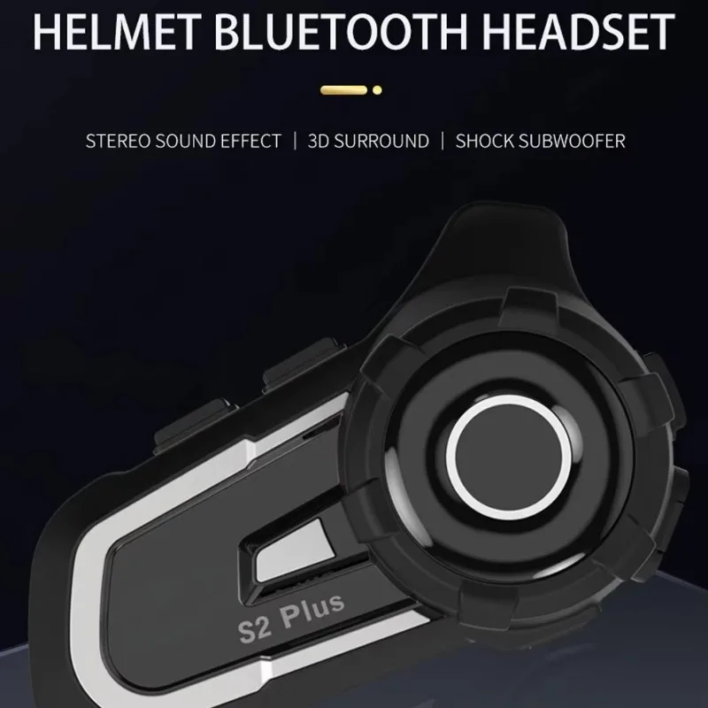 European S2 + second generation chip BT motorcycle motorcycle helmet walkie-talkie earphone with FM radio