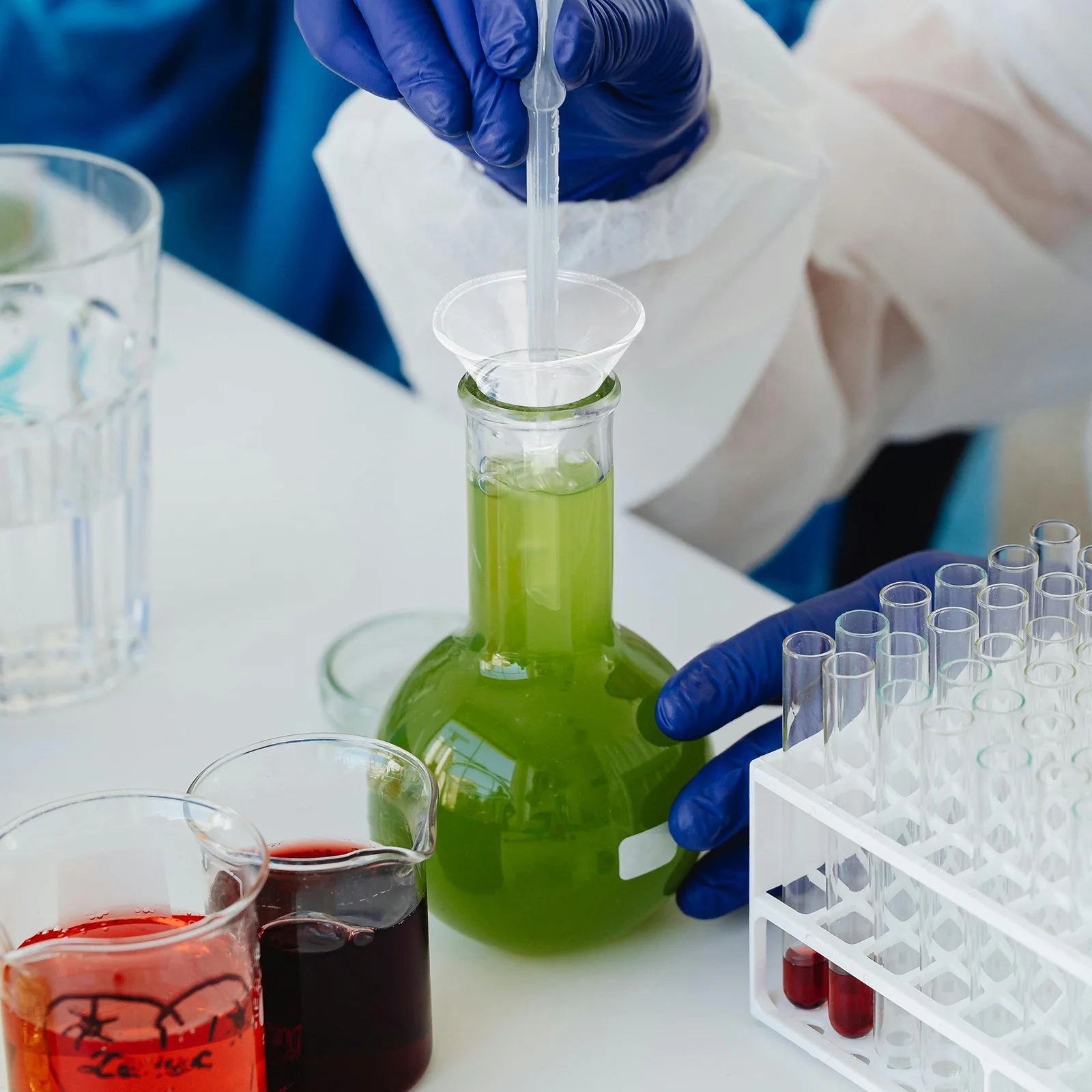 

3Pcs Glass Scientific Filling Funnel 40mm Wide Mouth Laboratory Funnels Laboratory Glass Filter Funnel Durable