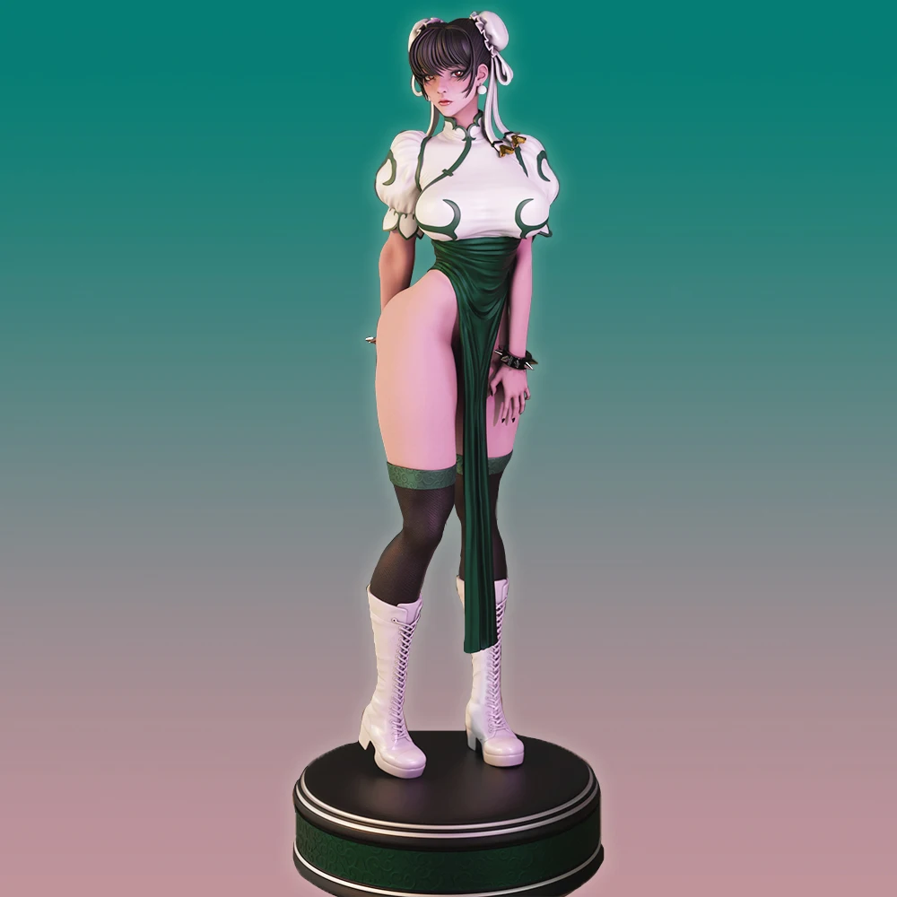 

Chun Li 1:18 Scale Unpainted Resin Model Kit - DIY Collectible Figure for Painting & Display (A827)