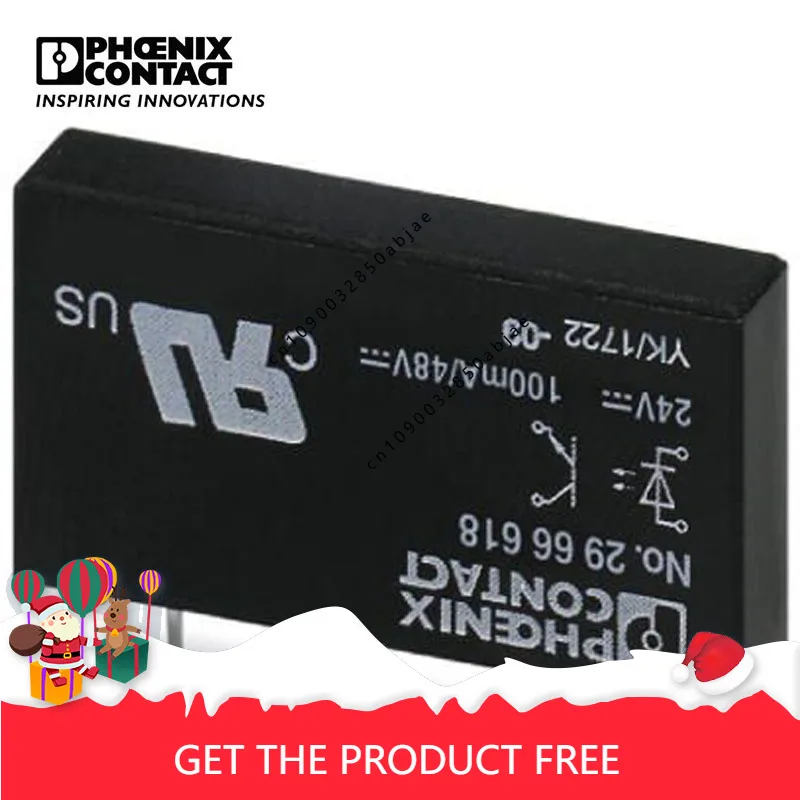 Phoenix Miniature Solid State Relay OPT-24DC/48DC/100-2966618-10 Pack of 10