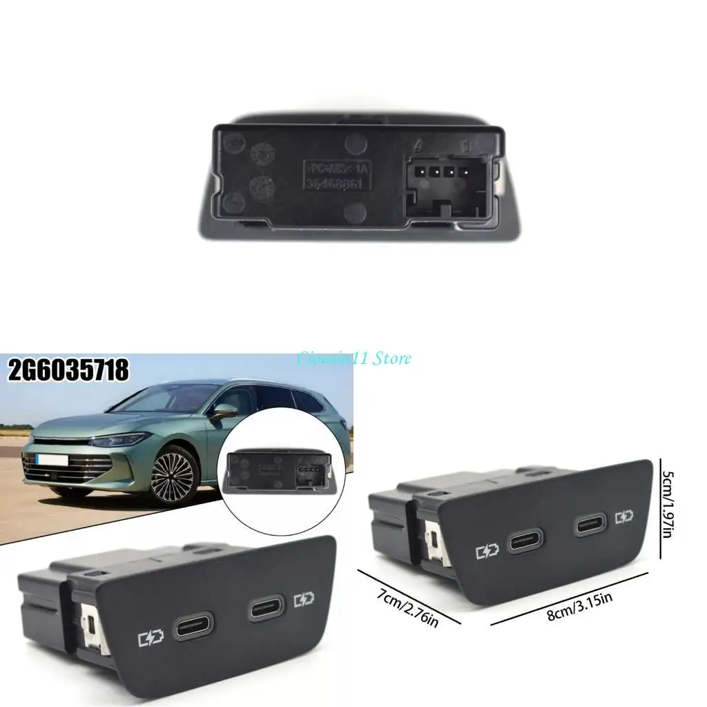 

Интерфейс зарядки Y1UB для MK8 Golf 8 Double Type-C Зарядной порт.