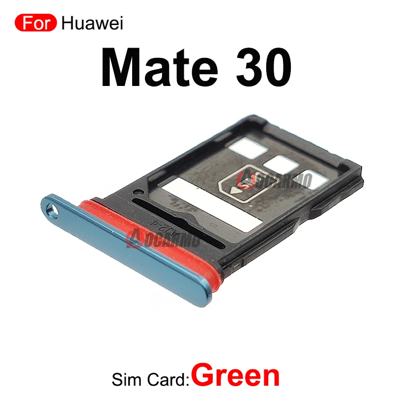 Pink Light  Purple Gold Green Black Replacement Parts For Huawei Mate 30 Pro 30Pro SIM Card Socket Slot Sim Tray Holder Repair