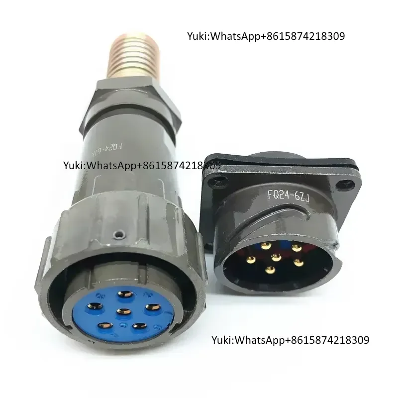 FQ24 10-Pin Circular Connector Custom Length IP67 Waterproof Withstand 1000V Voltage Power Application 2-Pin Function - view 4