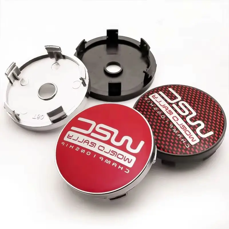 

4pcs 56+60mm WRC World Rally Championship Emblem Center Caps Rim Cover Badge Car Wheel Hub Stickers Auto Styling Accessories