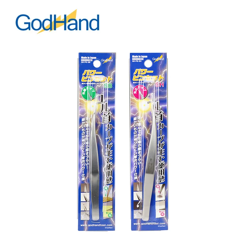 GodHand GH-PS-SB Pointed Tweezers GH-PS-SH Blunt-Tip Precision Tweezers Model Specific Curved Tweezer Craft Tools