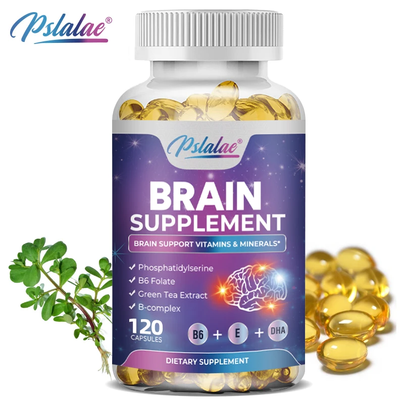 Brain Supplement - Supports Brain Health, Enhance Memory and Cognitive Function, Maintains Positive Mood, Boosts Energy