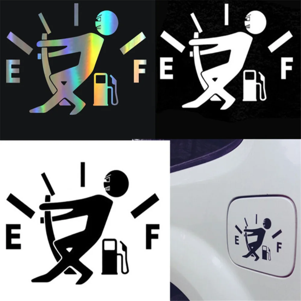 Fuel Gage Empty Sticker Car Styling for renault clio 4 mercedes w204 amg opel insignia kia picanto passat b6 vw polo 6r