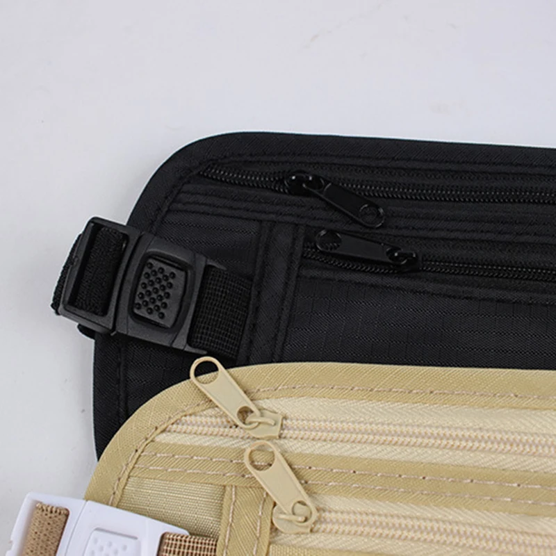 Invisible Travel Waist Packs Pouch for Passport Money Belt Bag Hidden Security Wallet Gift Travel Bag Chest Pack Money Waist Bag