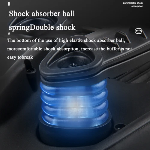 Imagen 2 del producto DRCKHROSCómoda sillín de bicicleta doble absorción de impacto asiento de ciclismo para ir al trabajo cojín de bicicleta de carretera MTB ancho de alta elasticidad