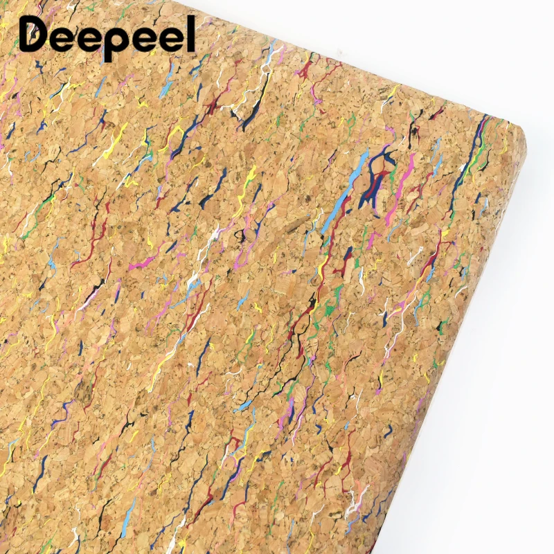 

90*140cm Pure Natural Cork Leather Fabric 0.5mm Thick Synthetic Wood Grain Coth Background Handbag DIY Sewing Accessories