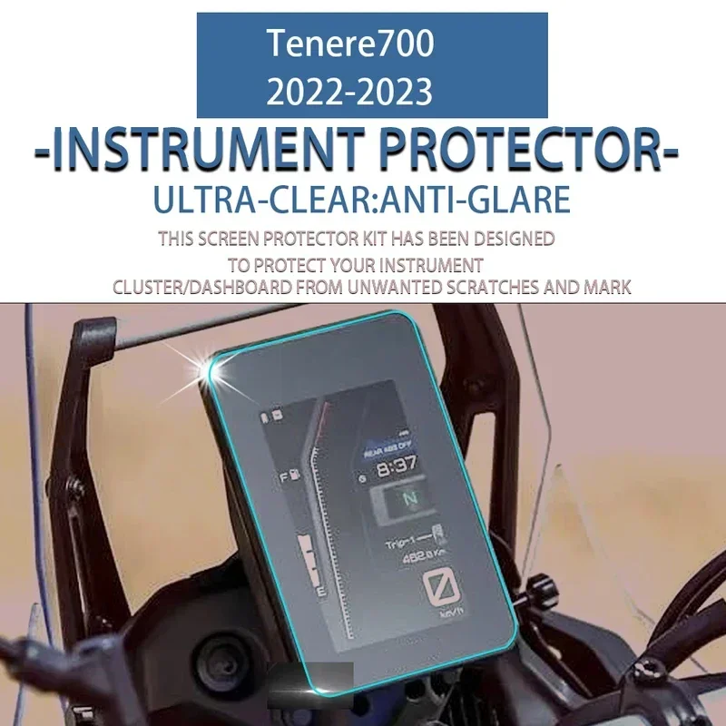 

Для Yamaha Tenere 700, tenere700, T700, T7, xtz 700, 2022, 2023, защитная наклейка для экрана прибора мотоцикла, защита от царапин