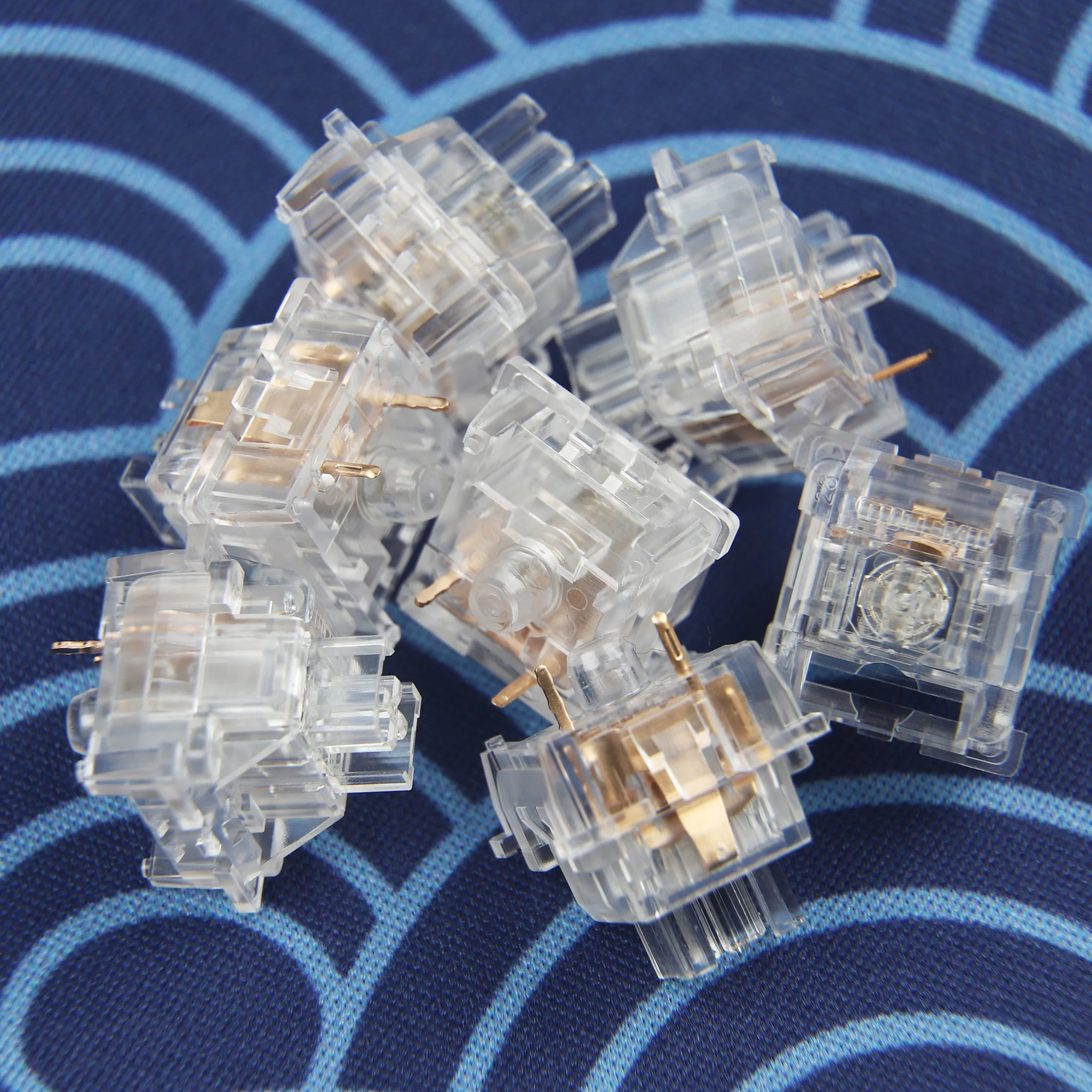 Imagem -05 - Outemu Smd Rgb Dustproof Interruptores de Cristal Linear Mecânico Interruptor de Teclado 3pin Pino Fino