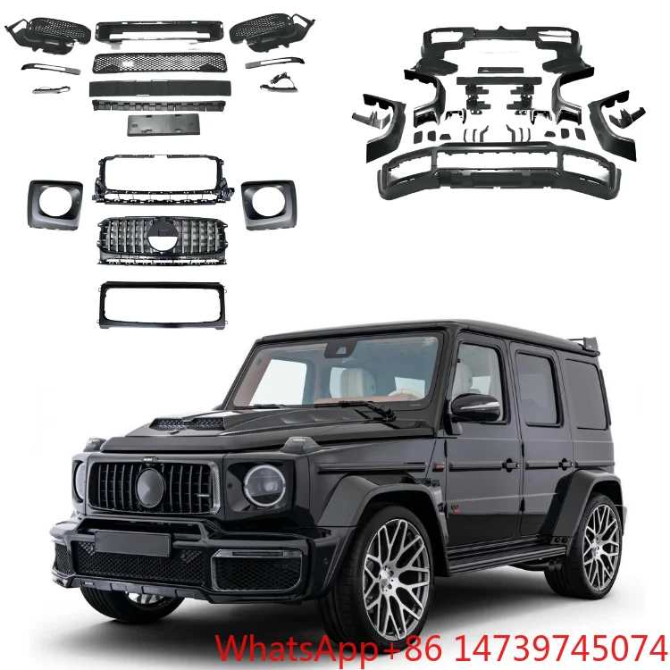 W464 G500 G550 B-Style Body Kit Front Rear Bumper Grille Taillight No-Cutting Plug And Play PartsOld To New Facelift Body Kit