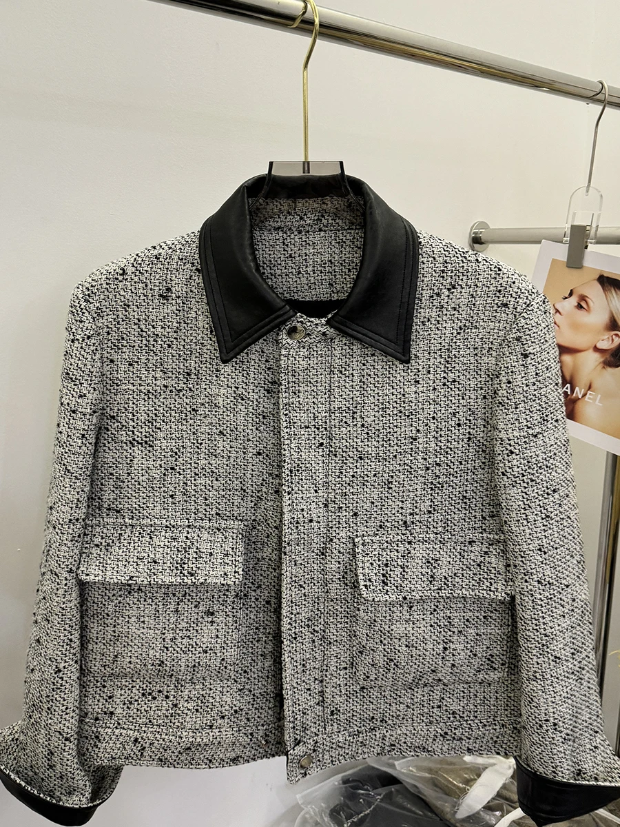 

plus Size 300 Pou Vintage Color Blo High End Feeling Jaet Women's Thousand Gold Sle Versatile Faionable Outerwear ...