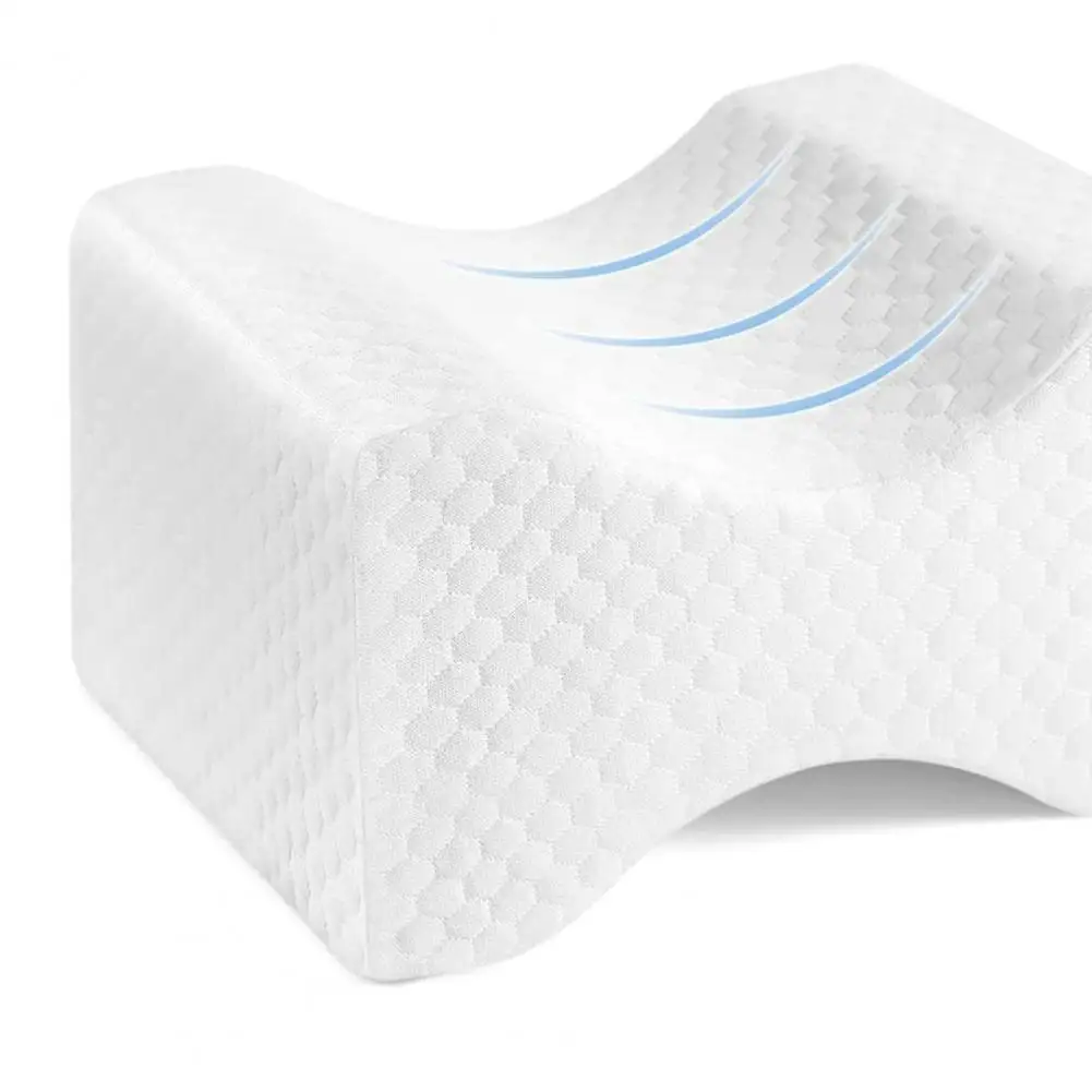 Leg Pillow Memory Foam Knee Pillow for Side Sleepers Comfortable Leg Cushion with Pressure-relief Support Firm for Sleeping