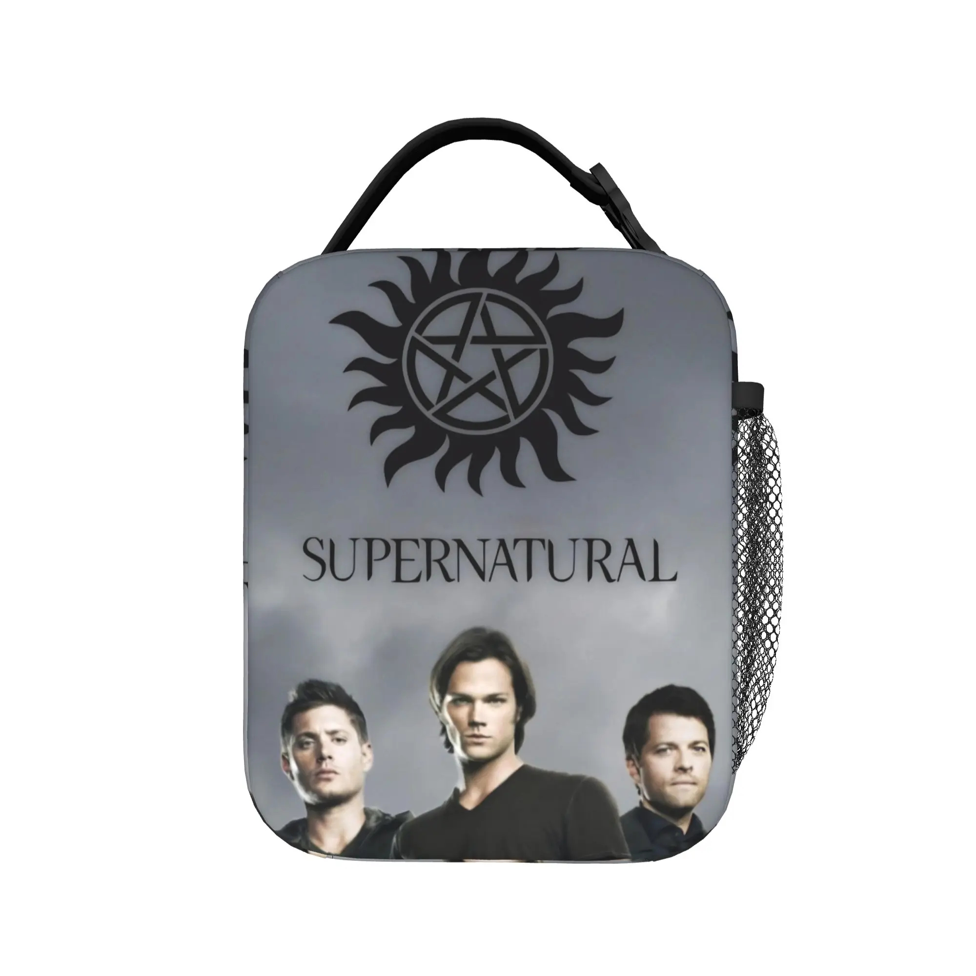 

Dean Winchester Supernatural Television Lunch Bag Travel Convenient Thermal Lunch Bags For Child Waterproof Print Cooler Bag