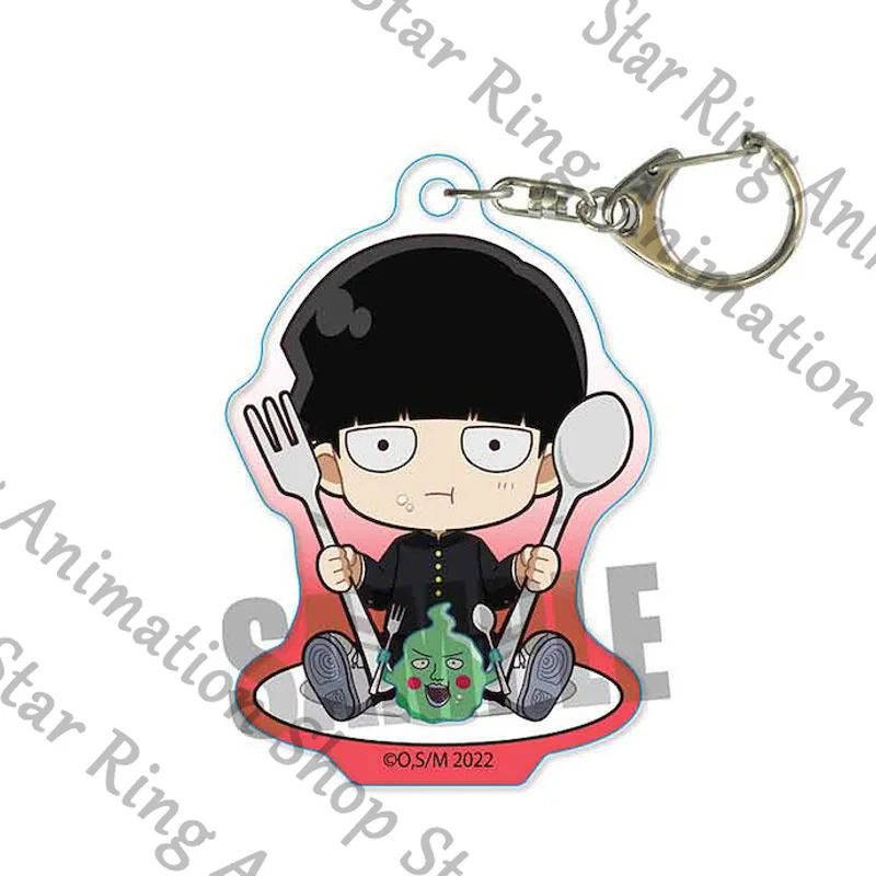 

Genuine Anime Mob Psycho 100 Kageyama Shigeo Reigen Arataka Acrylic Bag Pendant Keyring Keychain Cospaly Gift Cartoon
