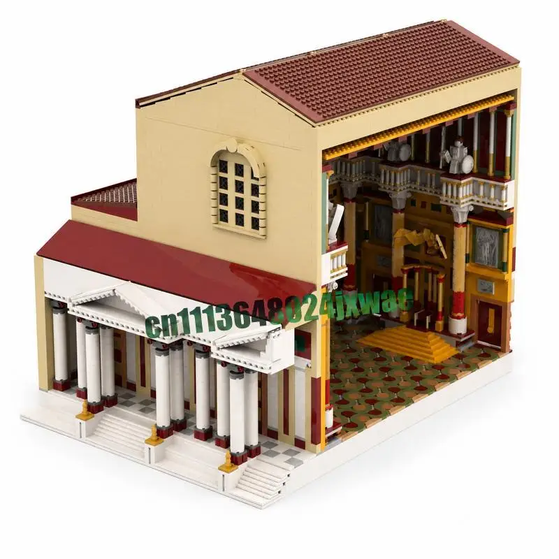 9639PCS Surface City Imperial Palace at the Palatin Hill Custom Model Standard Size Building Blocks Architecture Collection Gift