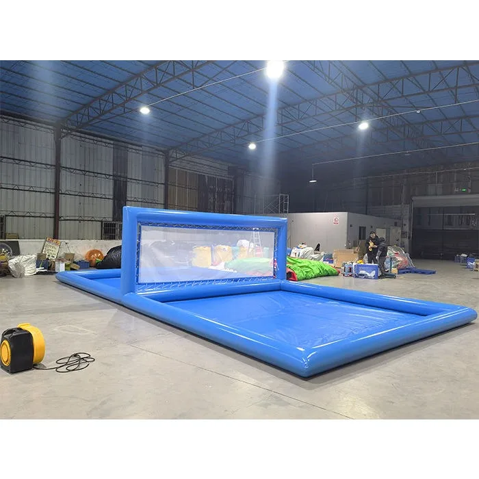 Closed water polo court Sports games Inflatable floating volleyball court court Beach pool For sale view 2
