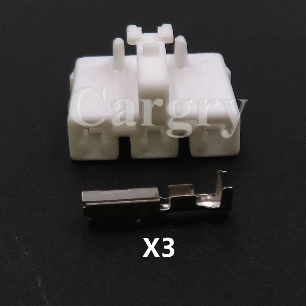 1 Set 3P 7283-1132 Auto Electric Wire Cable Plastic Housing Unsealed Connector AC Assembly Auto Modification Socket Parts