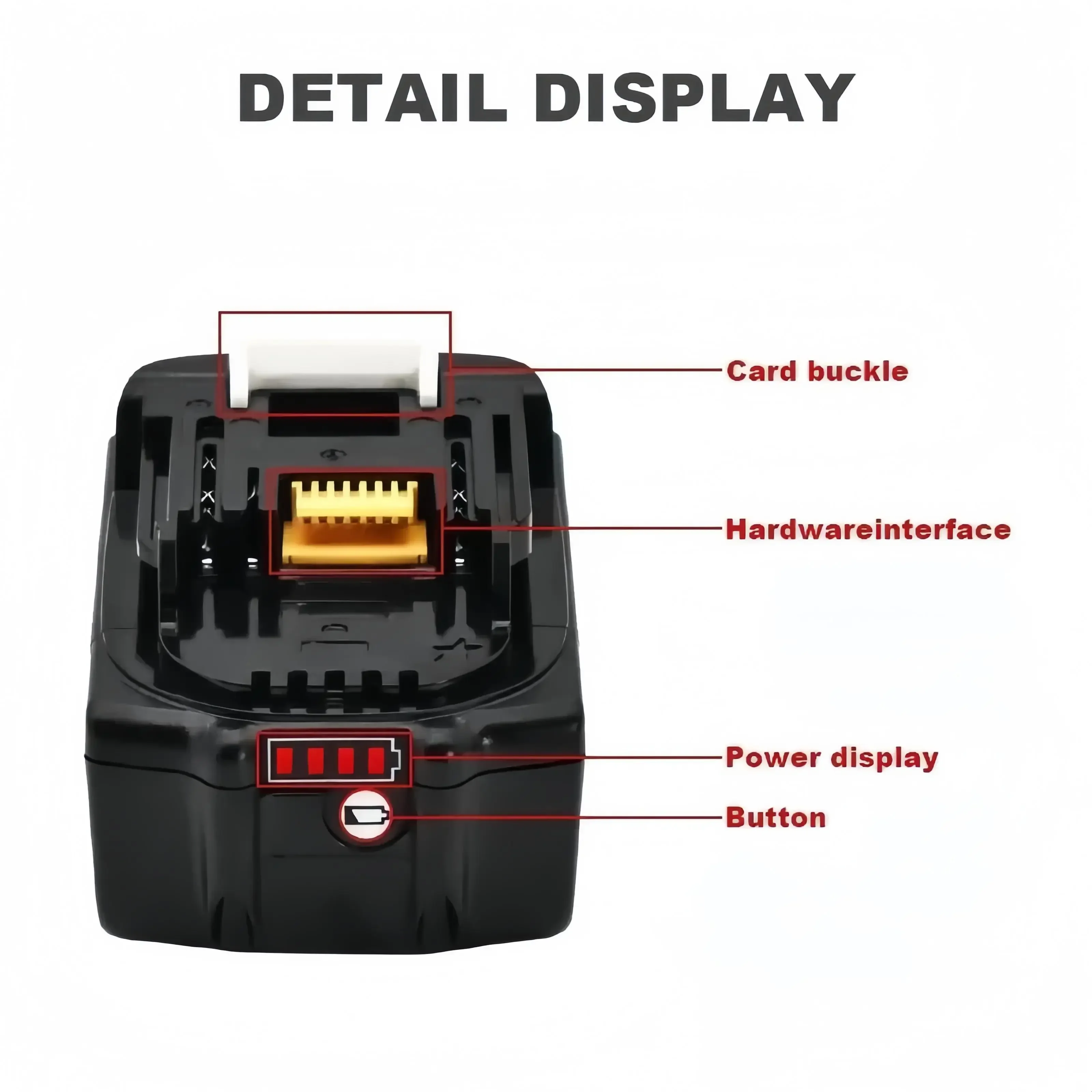 18V 6000mAh Replacement Lithium Battery Rechargeable Li-ion battery For Makita power tool Batteries BL1840 BL1850 BL1830 BL1860B