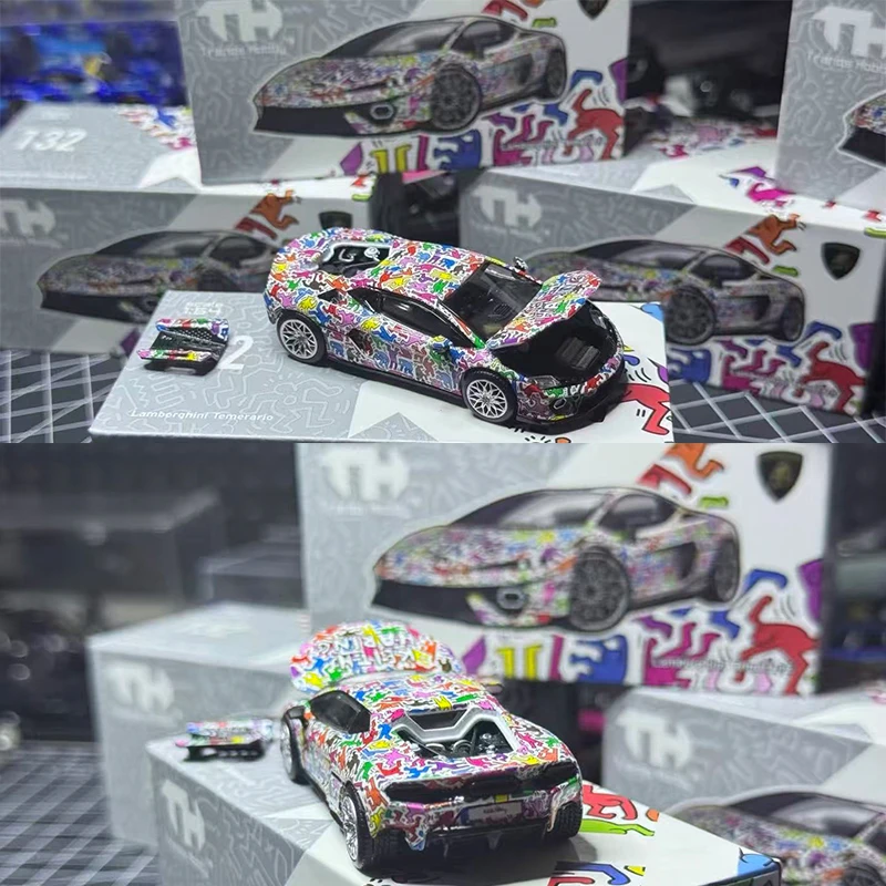 

TH Taiwan1:64 LimitedLamborghini Temerario x Keith Haring Alloy Car Model