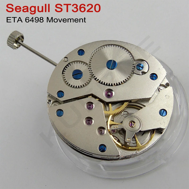 Dla Seagull ST3620 6498 Zegarek Ręcznie nakręcany mechanizm Naprawa zegarków 17 klejnotów Mechanizm zegarka Data o godzinie 6 Mechanizm mechaniczny