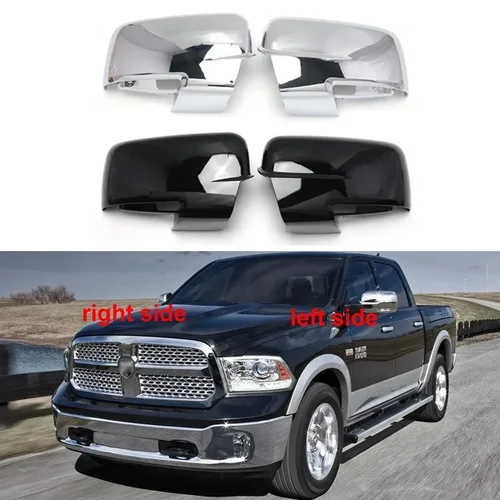 Cubierta de espejo retrovisor lateral para Dodge RAM, carcasa para puerta de ala, OEM:68231243AA,68231242AM, 1500, 2500, 2013-2018