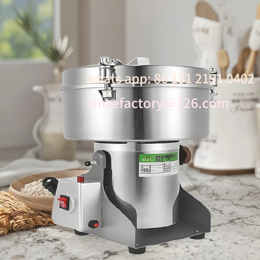 Customizable Powder Machine Grinder Mill High Speed Flour Grain Herbs Commercial Cereals Spices Grinder