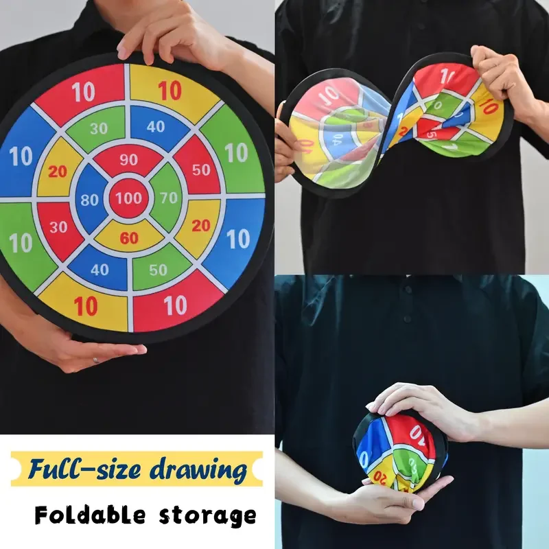 Children with Sticky Ball 74CM Large Dart Board Family Interactive Game Educational Arithmetic Indoor/Outdoor Sports Toys Gift