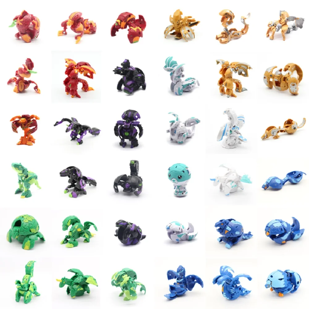 6/8/10/12/14PCS Flame Unicorn BAKUGANES Transformations Beyblade Fusion with Monster Ball Gyro Athletics Collection Box Toys