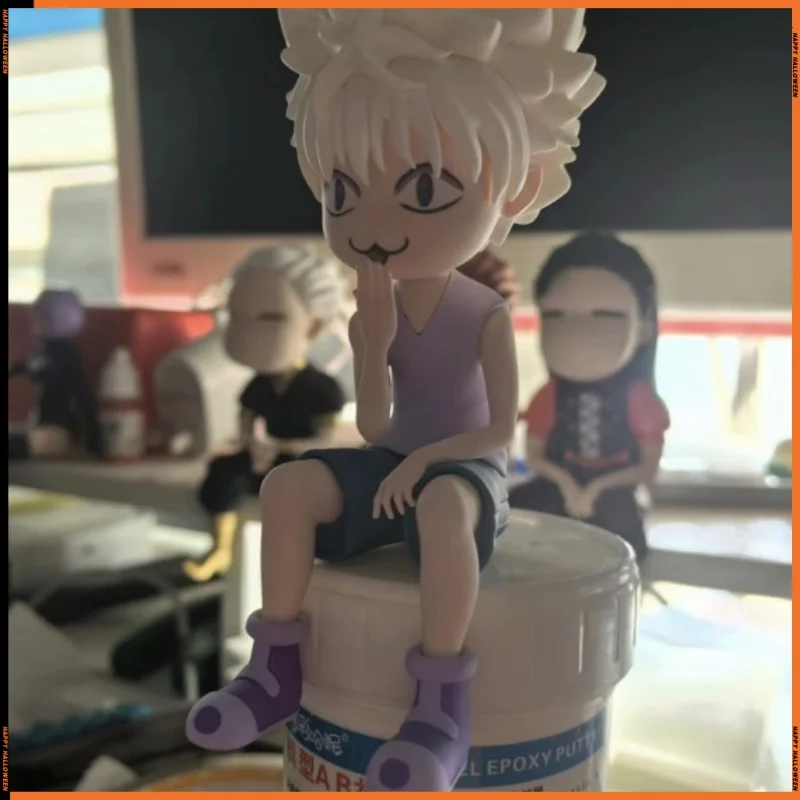 Anime figurine Hunter×Hunter Figure Killua Zoldyck Figures Cat Noodle Statue Pvc Model Collection Kids Toy Gift Custom