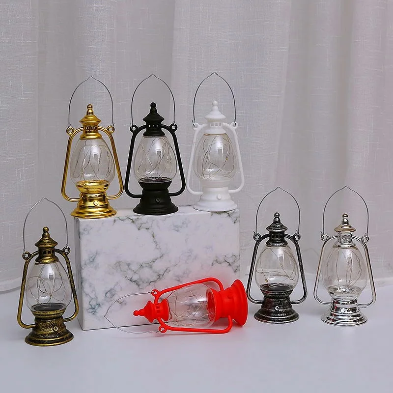 Retro Oil Lamp Energy-Saving Holiday Desktop Hanging Bar Night Light Halloween Decorative Led Small Home Party Retro Oil Lantern