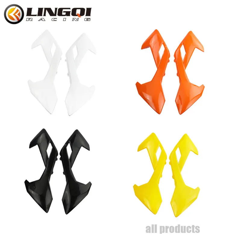 LINGQI Plastics Motorcycle Plastic Fender Kit Side Cover Fairing Cowling HN50 Dirt Pit Bike Wheel Frame Fender Accessories