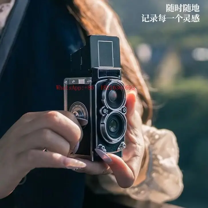 

Travel Portable Double Reverse Digital Camera Retro High Definition Gift