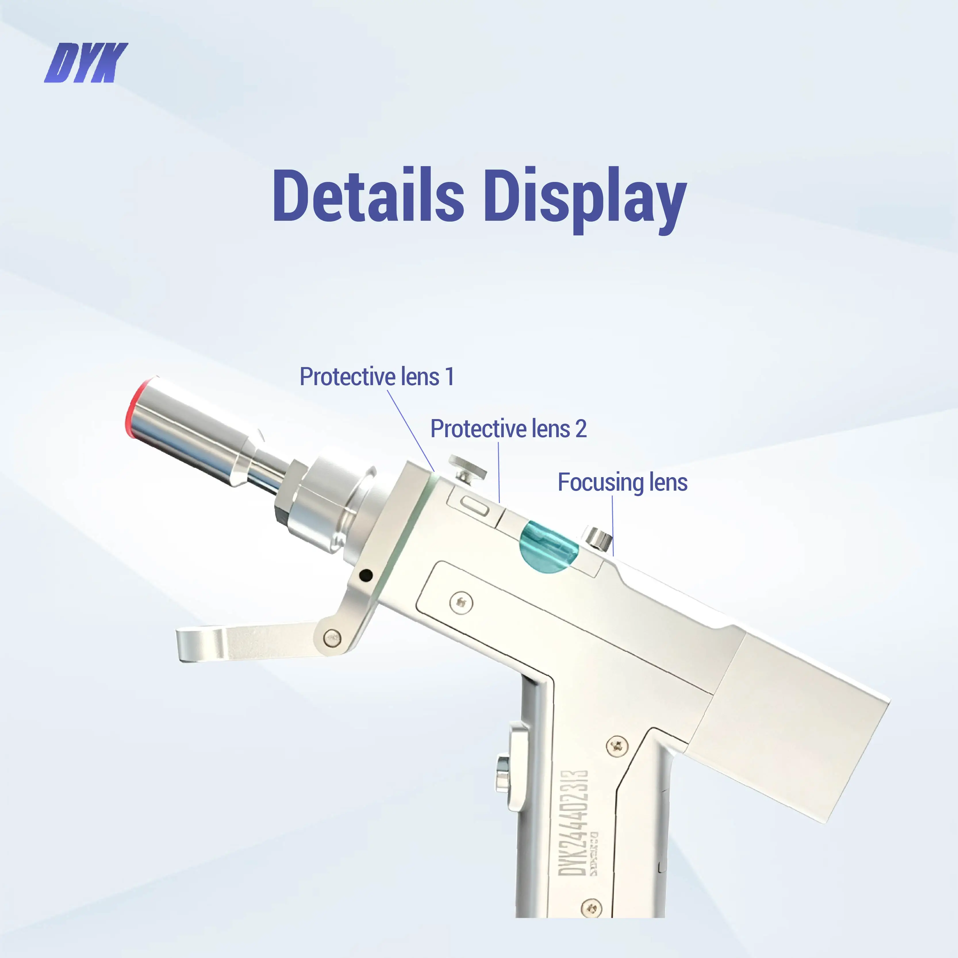 SKH2 Air‑Cooled 2000W / Water‑Cooled 3000W Handheld Laser Welding Gun Laser Welding Head with Dual‑Protection Lens
