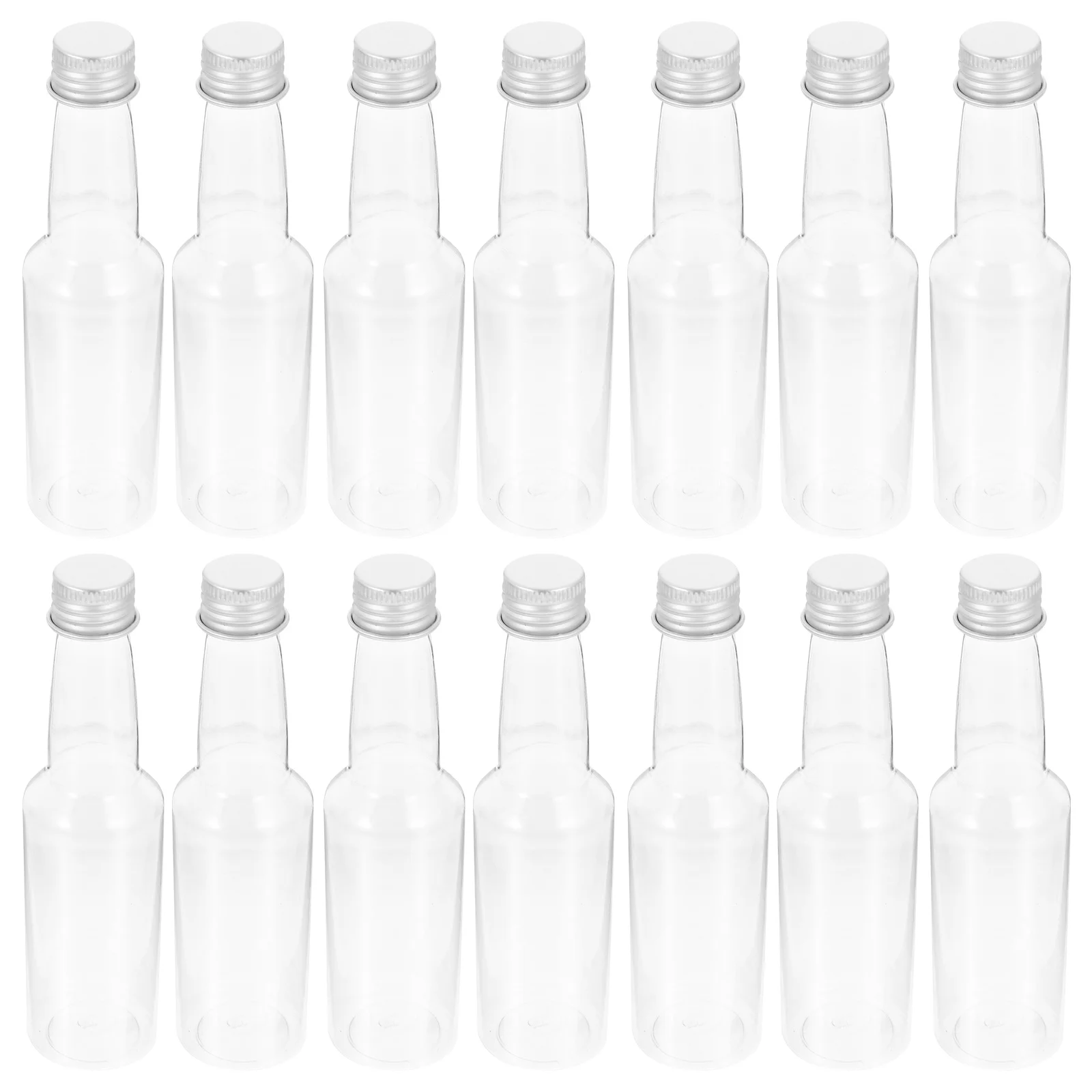 

30Pcs Transparent Plastic Juice Bottles Leakproof Reusable Multi Function Portable Beverage Bottles for Travel Milk