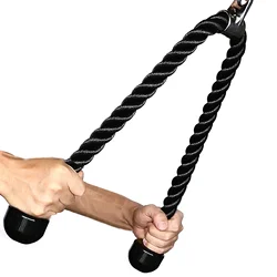 Triceps Rope for Home Gym, Pulldown Machine Handle, Back Shoulder Muscle Exerciser, Fitness E, 70cm, 120cm, 150cm